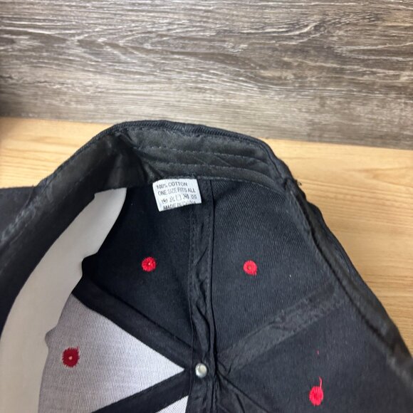 Vintage Nascar Hat Cap Strap Back Black Dale Earnhardt Jr Racing NWT - Picture 10 of 11